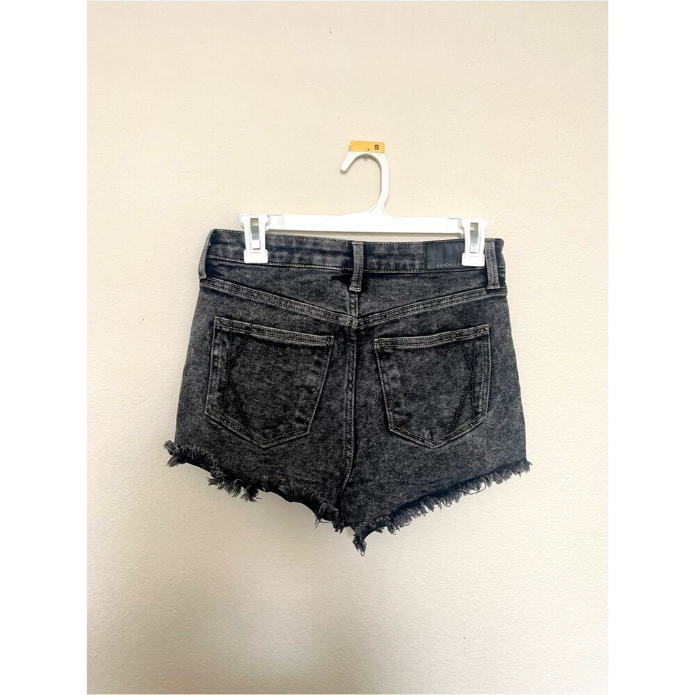 Kendall + Kylie The Drifter High Rise Cutoff Black Denim Shorts Size 7 (28”) - Picture 3 of 7
